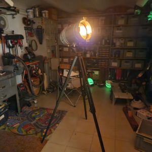 Stehlampe aus Konzertscheinwerfer