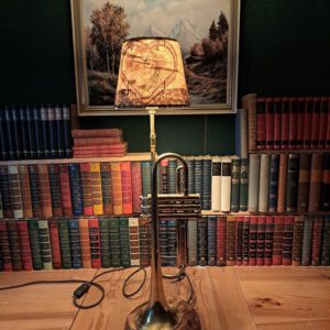 Trompetenlampe Gold
